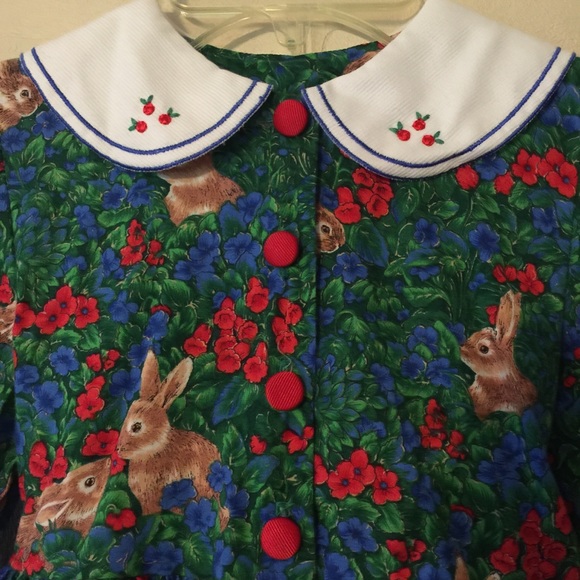 Vintage Girls Bunny Rabbit Dress 6X - Picture 5 of 6